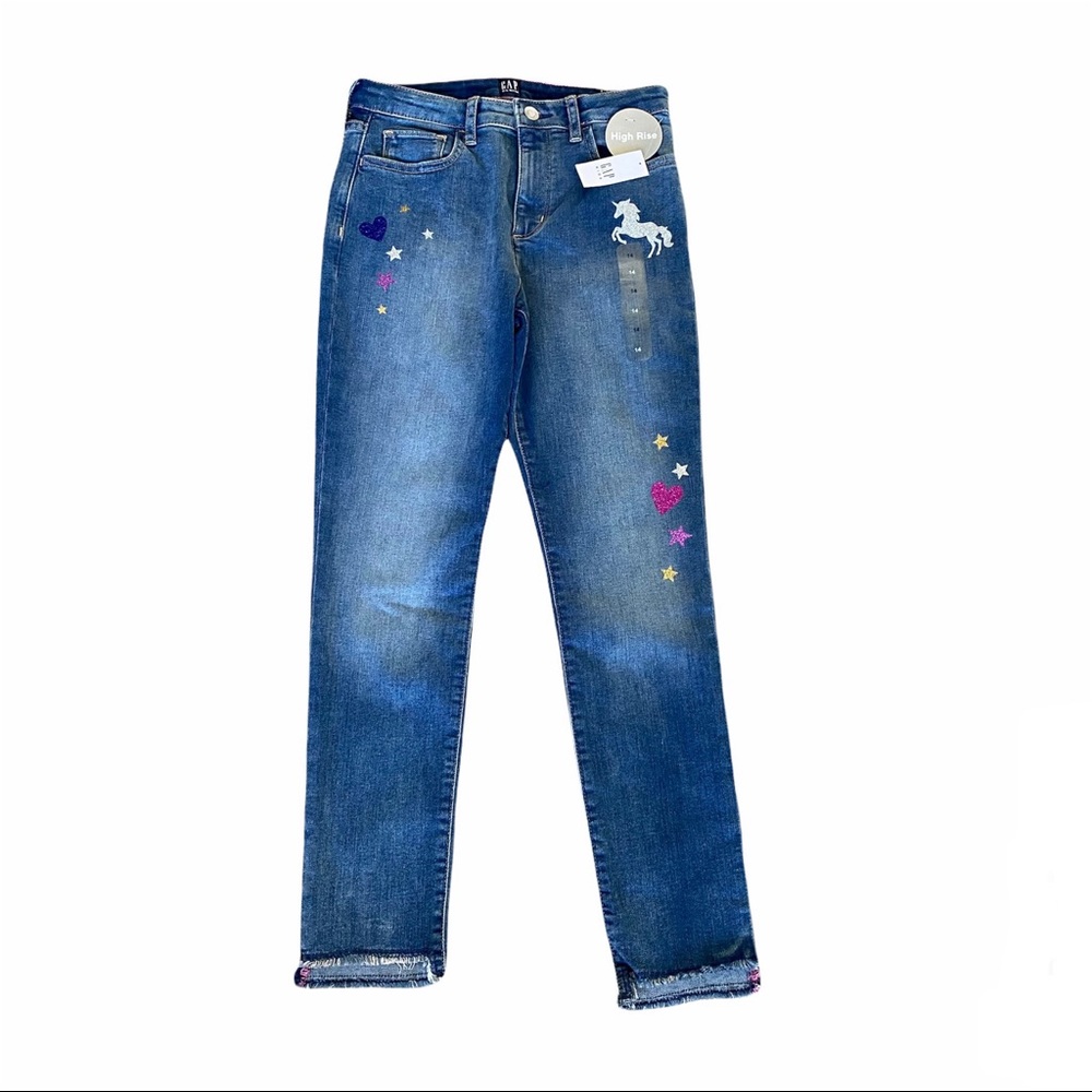 NEW Gap Girls High Rise Slim Ankle Jeggings 14